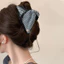Thời Trang Pháp Houndstooth Tam Giác Vuốt Tóc Kẹp Chất Lượng Cao Lưng Bun Kẹp Tóc Nữ