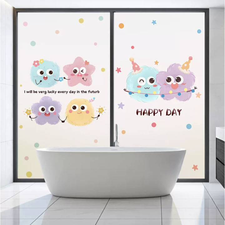 Decal Dán Kính Cửa Sổ HomeMate 3D Tĩnh Điện – Giấy Dán Kính Chống Nắng, Chống Nhìn Trộm Không Cần Keo