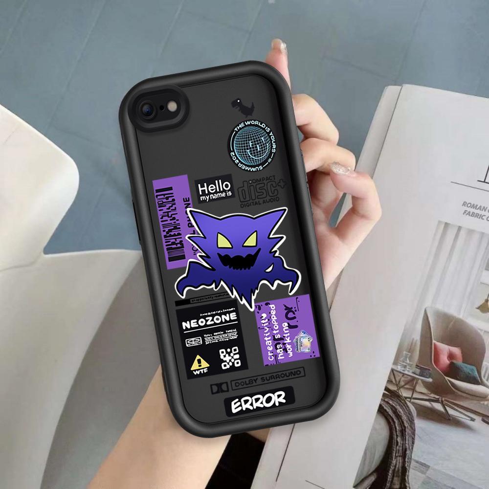 Ốp Lưng Cho iPhone 6 6s 7 8 se2020 Plus Hoạt Hình Silicon Phụ Kiện Vỏ Điện Thoại Mềm TPU Gengar Mắt Thiên Thần Chống Sốc Ốp Lưng