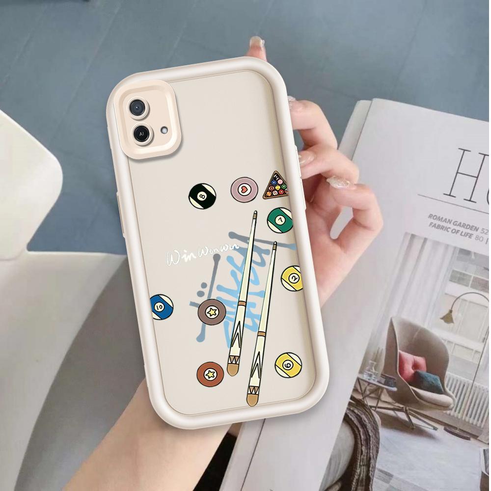 Ốp Lưng Cho OPPO A16K A16E Hoạt Hình Silicon Màu Kẹo Mềm Ốp lưng TPU Xúc Viền Bi-a Mắt Thiên Thần Ốp Lưng Chống Sốc