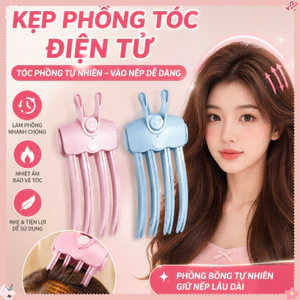 Kẹp Tạo Phồng Chân Tóc Bằng Nhiệt – Sạc điện, Tạo Phồng đỉnh đầu Và Mái, Không để Lại Dấu Vết, Phù Hợp Cho Người Bận Rộn
