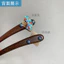WHX-New Phong Cách Trung Hoa Kẹp Tóc Hai Mặt Hình Quạt Men Nhiều Màu Sắc Lá Lớn Gỗ Đàn Hương Đỏ Kẹp Tóc Cuộn Hàng Ngày Quà Tặng Sử Dụng