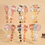 ITRUMPET 3 Bộ Móc Khóa Chụp Từ Tính, Móc Khóa Động Vật Mini Hoạt Hình, Quyến Rũ Từ Nhựa Móc Khóa Bộ Quà Tặng Bạn Bè