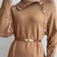 Thắt lưng co giãn ôm vintage ngọc trai dành cho váy