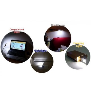 SMVP USB Đèn LED Mini 1W 5V Trắng Dạ Quang Một Mặt, Đèn Ngủ Nhỏ Mỏng Cắm Trại