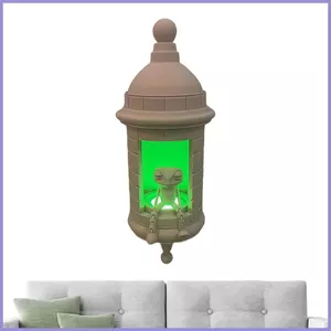 Đèn treo tường Đèn ếch treo tường 16 màu 3D In USB-Powered Chiếu sáng có thể điều chỉnh độ sáng cho phòng Góc đầu giường mueadsyvn