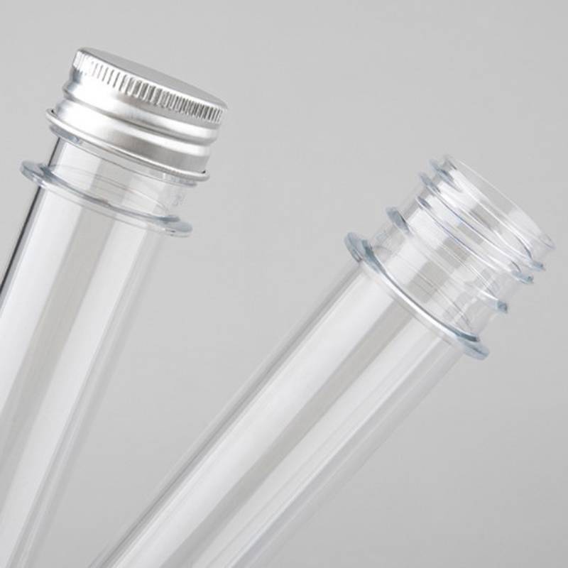 < WHPHous-t > Ống bảo quản bằng nhựa 40ml Ống thử nghiệm trong phòng thí nghiệm có nắp vặn Đáy tròn Kẹo Mỹ phẩm Hộp đựng kem dưỡng da du lịch đẹp