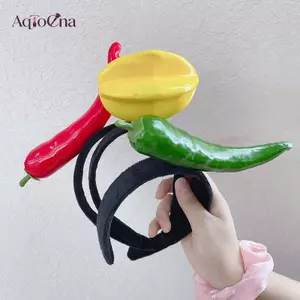 AqToCna - Mô phỏng trái cây và rau quả cho băng đô quấn tóc, phù hợp cho cosplay và lễ hội như Halloween