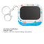 < Pluscloth > Móc khóa máy tính bảng viết Lcd mini có bút – Doodle Notepad có thể xóa được đầy màu sắc Tấm phác thảo di động cho ba lô trẻ em Bảng vẽ vui nhộn quyến rũ cho du lịch và trường học Mini