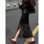 Váy dài ôm hông thiết kế dễ thương với petticoat và ren gạc