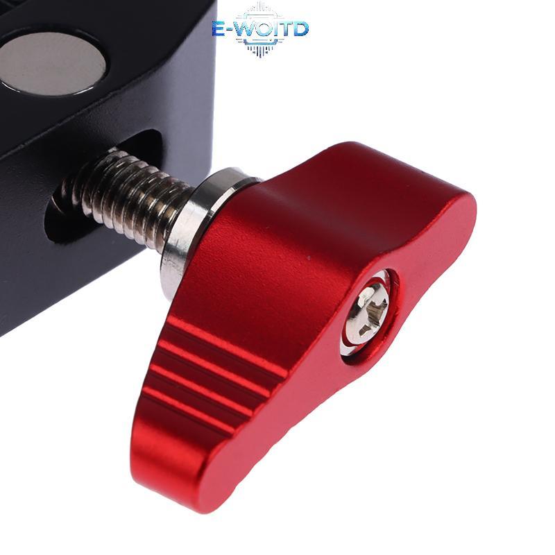 Kẹp hợp kim nhôm E-WOITD có đầu bóng đôi Magic Arm Kẹp 1 / 4 '' 3 / 8 '' Lỗ cho điện thoại Video Mount Camera Màn hình LED Mic E-WOITD