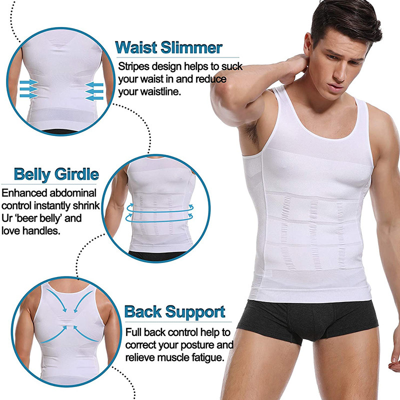 Nam Áo Shapewear Mát Mẻ Cho Tập Luyện và Kiểm Soát Bụng