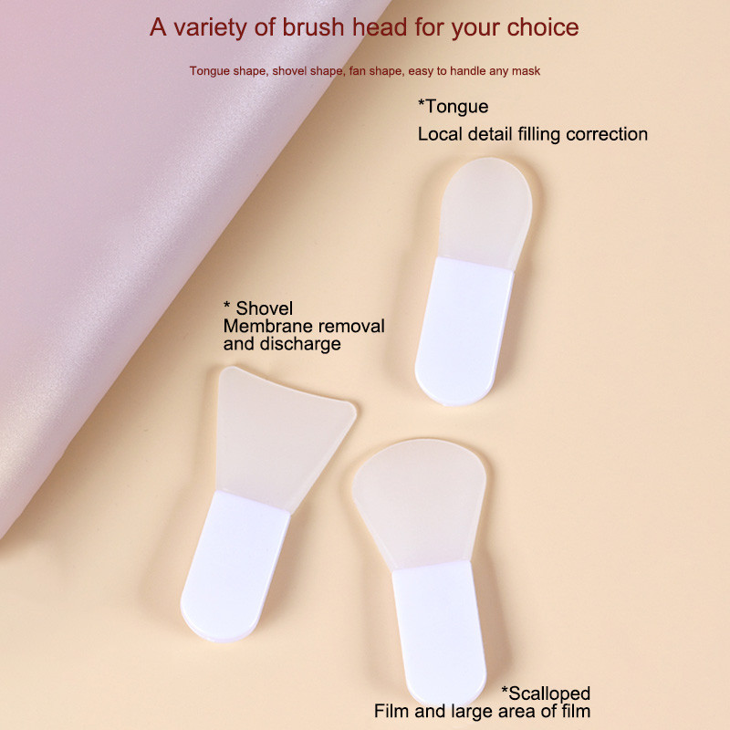 【Roshy】🍧chăm sóc da cọ tán phấn nền Cọ trang điểm mini cầm tay cọ đắp mặt nạ silicon cọ trang điểm.