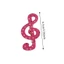 FUHUIOT Musical Note Kẹp Tóc, Acrylic Sáng Tạo Chấm Bi Kẹp Tóc, Dễ Thương Chống Trơn Trượt Ngọt Ngào Thanh Lịch Sọc Tóc Barrettes Nữ