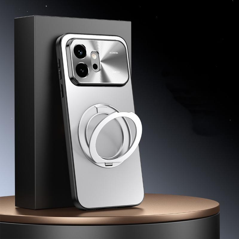 Ốp lưng mạ điện Honor 600 Pro 360°Ốp điện thoại chống rơi giá đỡ xoay