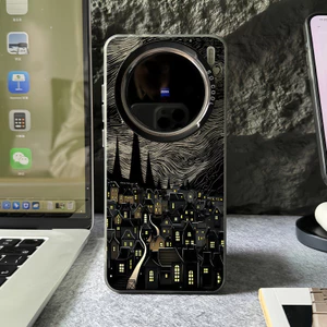 Ốp Điện Thoại Micro Matte “Bầu Trời Đầy Sao ” Cho Vivo X300 Ultra X300 Pro X200 Ultra X200 Pro X100S Pro V60 V50 V40 Vỏ Vivo Chống Sốc