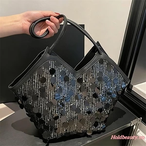 Túi đeo vai nách dung tích lớn lấp lánh thời trang cho bữa tiệc văn phòng hàng ngày