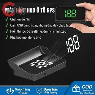 GPS HUD Hiển Thị Tốc Độ Đầu Ô Tô Hiển Thị USB Tự Động Khởi Động LED Màn Hình Sáng Beidou Navigation