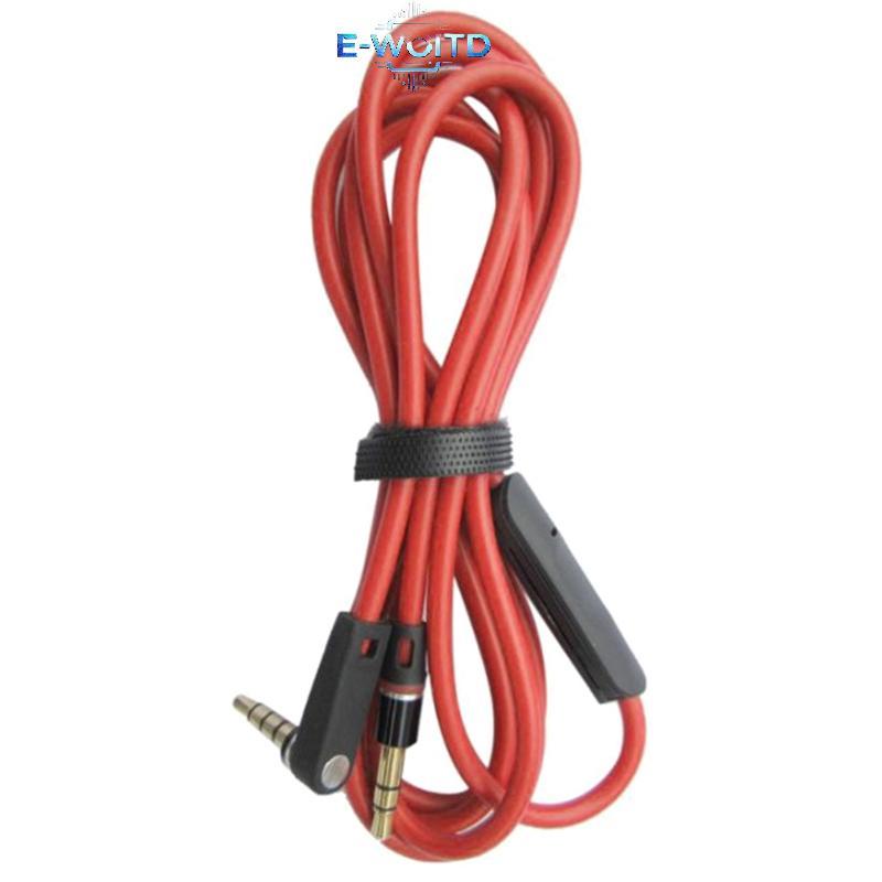 Cáp tai nghe thay thế E-WOITD cho tai nghe Beats Mixr / Solo HD có đàm thoại điều khiển từ xa và âm lượng + / - Dây âm thanh nam-Nam T84D E-WOITD