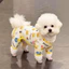 Quần Áo Cho Chó Teddy Bichon Đi Chơi Chó Đi Bộ Bốn Chân Chống Bụi Quần Chống Bẩn Mùa Xuân Mùa Hè Mỏng Áo D-ring Đi Chơi Lực Kéo