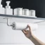 Móc Dán Tường Chữ L Đa Năng Dài 12cm Dùng Treo Cuộn Giấy, Tay Nắm Cửa, Giá Đỡ Nắp Nồi