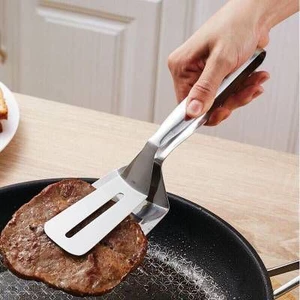 Kẹp Gắp Đồ Ăn Bằng Inox, Chiên Xẻng Nướng, Gắp Đồ Nóng Như Steak, Cá Rán, Thịt Nướng