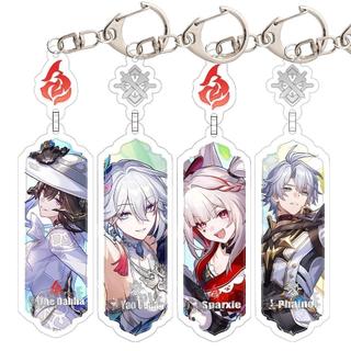 Honkai: Star Rail Figure Phainon Keychain Sparxie Evanescia Ashveil Silver Wolf Acrylic Keyring Anime