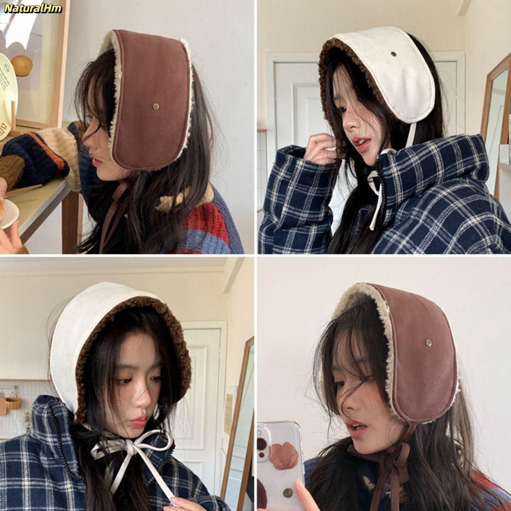 Máy sưởi tai NATURALHM, Bịt tai mềm mại Lambswool / Chamois, Vỏ tai bảo vệ lạnh ấm áp mùa đông