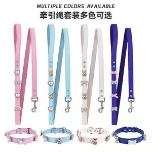 【Ready Stock】 Pet Dog Hand Holding Rope Medium Large Dog Dog Chain Corgi Small Dog Teddy Collar Leash Set Xgne