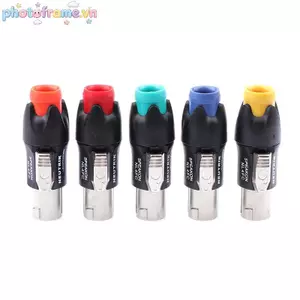 Khung ảnh Kim Loại 4 Pin Đầu Nối Ohmic Âm Thanh Chuyên Nghiệp Cắm Giai Đoạn Hơi Loa Dây Phụ Kiện Hàn-free NL4FC VN