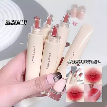 Dudu Lip Jelly Lip Gloss Son Bóng Tinh Chất Dưỡng Ẩm Dưỡng Ẩm Môi Thủy Tinh Son Bóng Môi Gương Bóng Nước Son Môi
