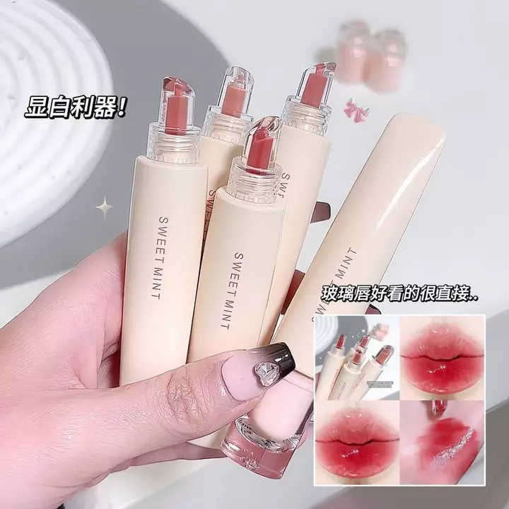 Dudu Lip Jelly Lip Gloss Son Bóng Tinh Chất Dưỡng Ẩm Dưỡng Ẩm Môi Thủy Tinh Son Bóng Môi Gương Bóng Nước Son Môi
