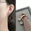 AqToCna 1 Đôi Bông Tai Zircon Tròn Đơn Giản Cho Nữ Cô Gái Đa Năng Ánh Sáng Cổ Điển Sang Trọng Bông Tai Trang Sức Phụ Kiện Quà Tặng AqToCna