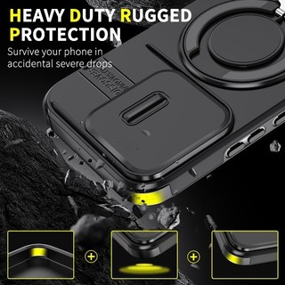 Chống Sốc Honor 600 Lite 400 Pro Honor 200 Smart 400 Lite Trượt Bảo Vệ Ống Kính Máy Ảnh Vòng Đứng Từ Tính Vỏ Điện Thoại Giáp Vỏ Silicon Cứng