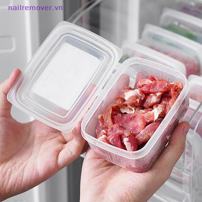 Hộp đựng thực phẩm đông lạnh, bảo quản thịt tủ đông, phụ kiện nhà bếp nhỏ, mới
