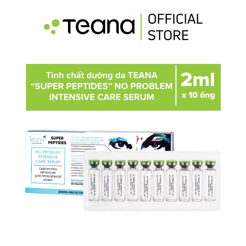 Serum Teana Super Peptides No Problem Intensive Care kiềm dầu, giảm viêm, gom cồi mụn