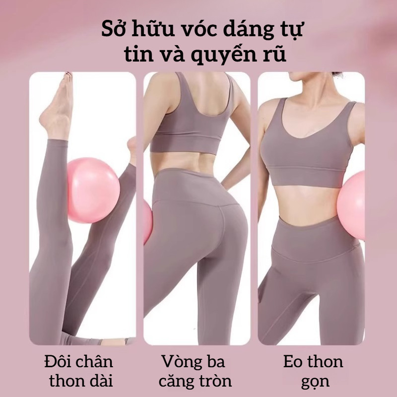 Bóng Yoga Pilates 25cm Chống Nổ – Tập Cơ Bụng Hiệu Quả, Tăng Cường Sức Mạnh Lõi, Dành Cho Người Mới Bắt Đầu