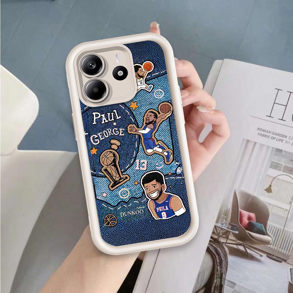 Ốp Lưng Cho Redmi Note 14 4G 5G Hoạt Hình Silicon Mềm Ốp lưng TPU Bóng Rổ Cà Ri Mắt Thiên Thần Chống Sốc Ốp Lưng