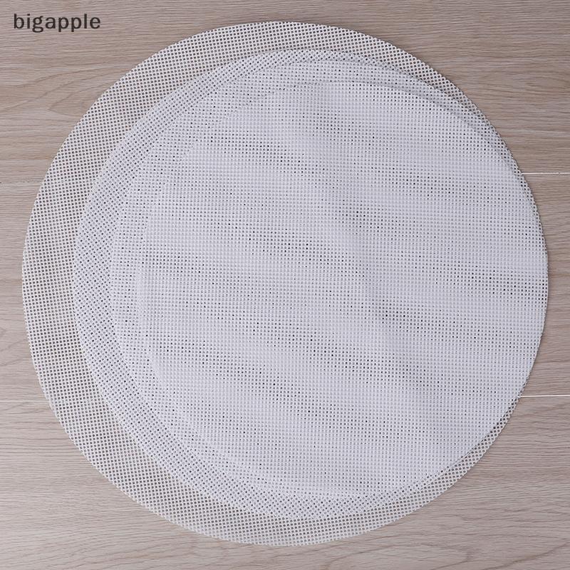 Bigapple Tròn Chống Dính Silicon Lưới Vải Nướng Bánh Lót Hấp Miếng Lót Bánh Bao Buns Thảm RDG