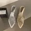 TT Nêm Gót Nhọn Mỏng Dây Đeo Dệt Flip-Flops Mùa Hè 2026 Dép Mới Dép