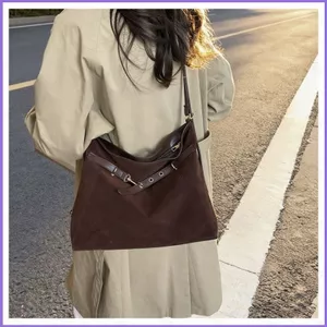 SQ11 Retro Túi Đeo Vai Dung Tích Lớn Cho Nữ Túi Mờ Thời Trang Đi Lại Túi Tote