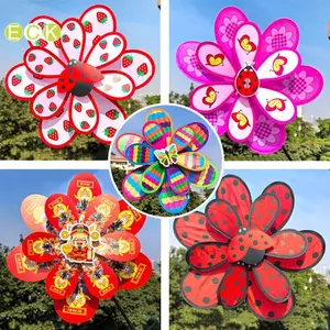 1 Chiếc Ngoài Trời Hai Lớp Cối Xay Gió Màu Đồ Chơi Trẻ Em Nhiều Màu Sắc Gió Spinner Trang Trí Sân Vườn Nhà Công Viên Cảnh Quan Trang Trí Đẹp