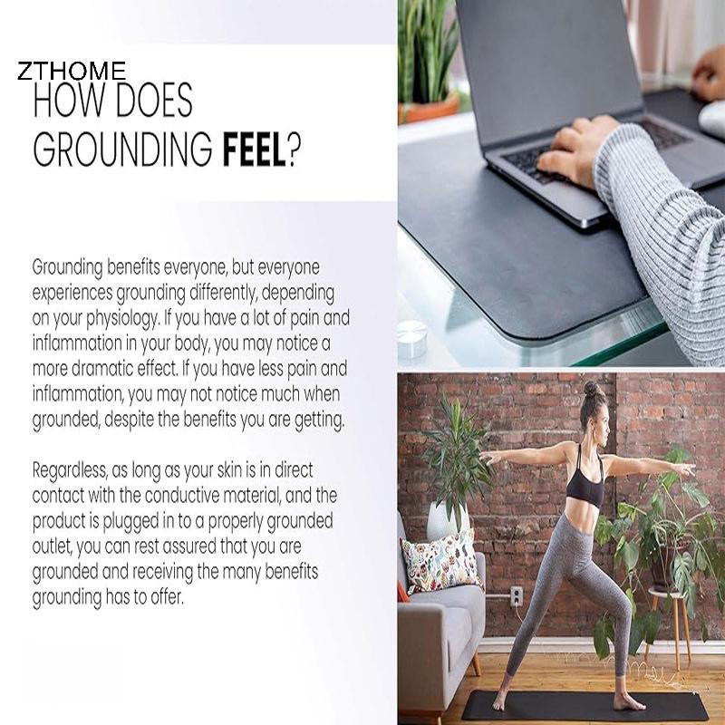 ZTHOME Grounding Mat cho giấc ngủ Giảm đau Năng lượng Viêm Cân bằng Sức khỏe Kết nối Trị liệu để nối đất Thảm dẫn điện HOT