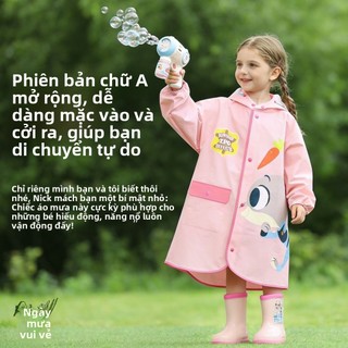 Áo mưa trẻ em Zootopia – Toàn thân chống nước, dễ thương, cho bé trai & bé gái đi học