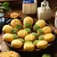 MAKY Fruit Pine Shape Pastry Mold, Bao gồm 1 Khuôn Và 2 Tem, DIY Hand Press Moon Cake Stamps, Mung Bean Cake, Cookie Mold VN