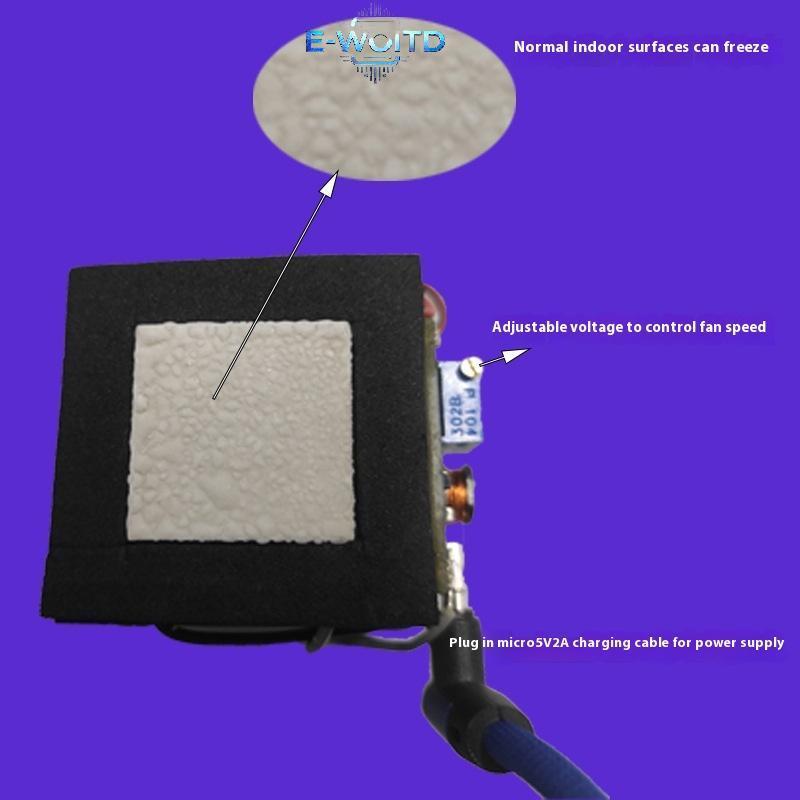 E-WOITD 1 Bộ 40 * 40MM Bán Dẫn Làm Lạnh Chip SR-01 5V DIY Nhiệt Điện Làm Mát Peltier Elemente Module E-WOITD