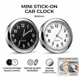 Mới Mini Đồng Hồ Ô Tô Đa Năng Xe Dash Đồng Hồ Dạ Quang Bên Trong Dính-On Đồng Hồ Kỹ Thuật Số Cơ Khí Đồng Hồ Thạch Anh Phụ Kiện Xe Hơi