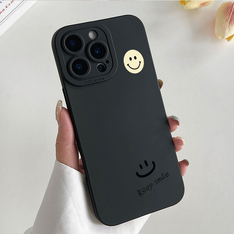 Ốp lưng iPhone Ốp silicon mềm bảo vệ máy ảnh Smile Smile - iP 7/8/X/XS/XR/11/12/13/14/15/16/17/Plus/Air/Pro/Max
