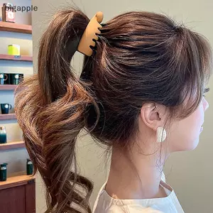 Bigapple Màu Trơn Mờ Kẹp Đuôi Ngựa Cao Kẹp Chuối Phụ Kiện Tóc 60-100
