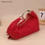 # HB # Vintage Faux Suede sel Túi xách thời trang Niche Túi dạ hội thanh lịch dành cho nữ Túi xách tay bằng kim loại sang trọng của Pháp.
